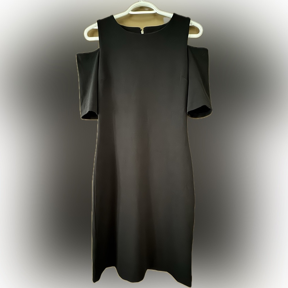 Michael Kors Silver Zipper Pull on Black Fabric